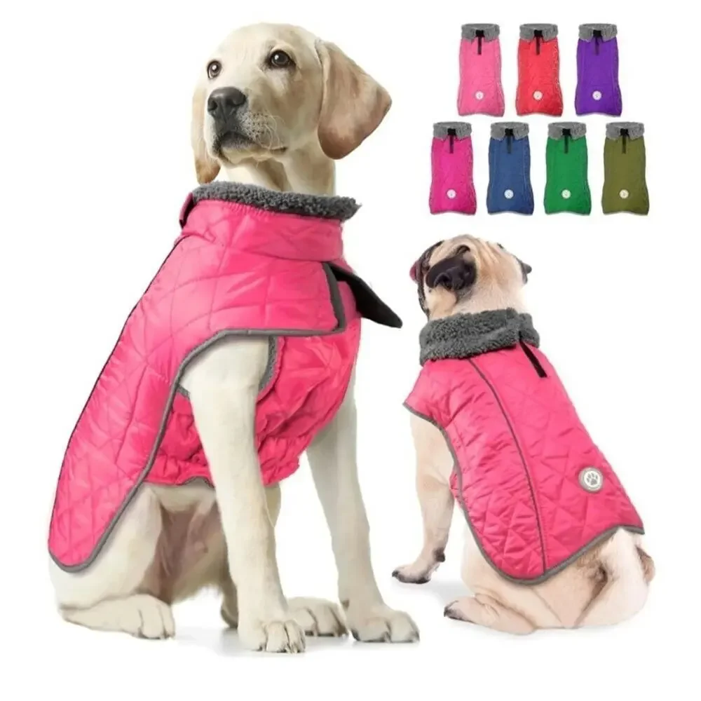 Fragralley Waterproof Windproof Winter Coat for Dogs, Reflective Cold Weather Ja